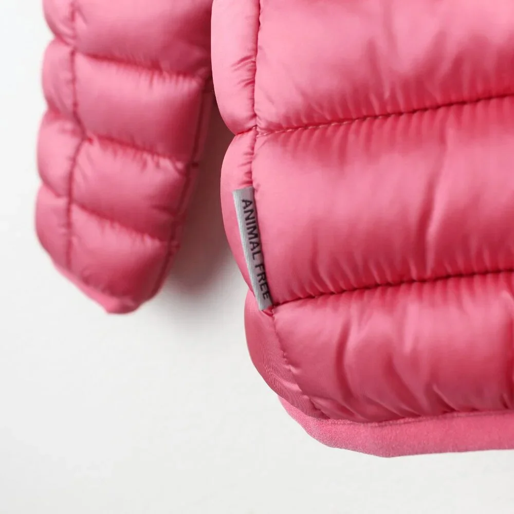 NWT Save The Duck Kids' Iris Shiny Hooded Puffer Jacket, Size 2T